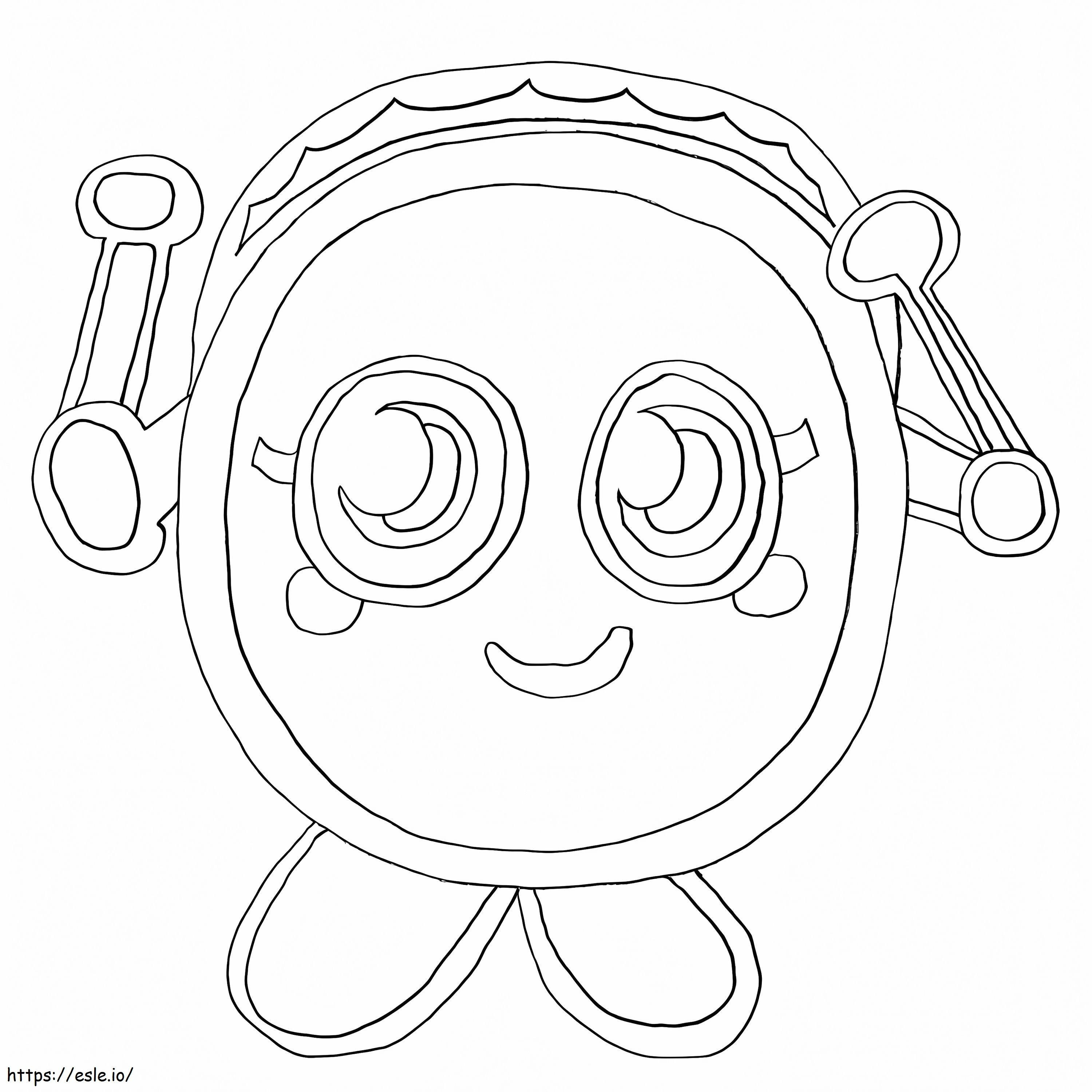 Cute Moshi Monsters coloring page