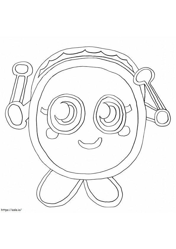 Cute Moshi Monsters coloring page