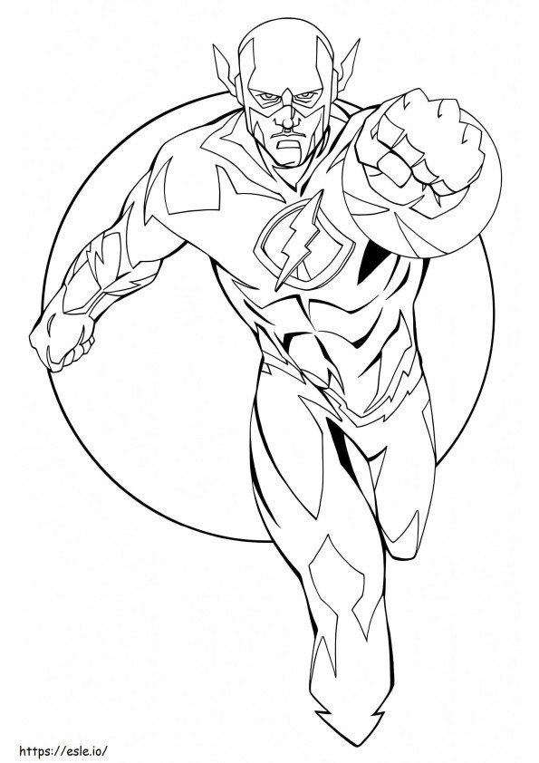 Cool Flash coloring page