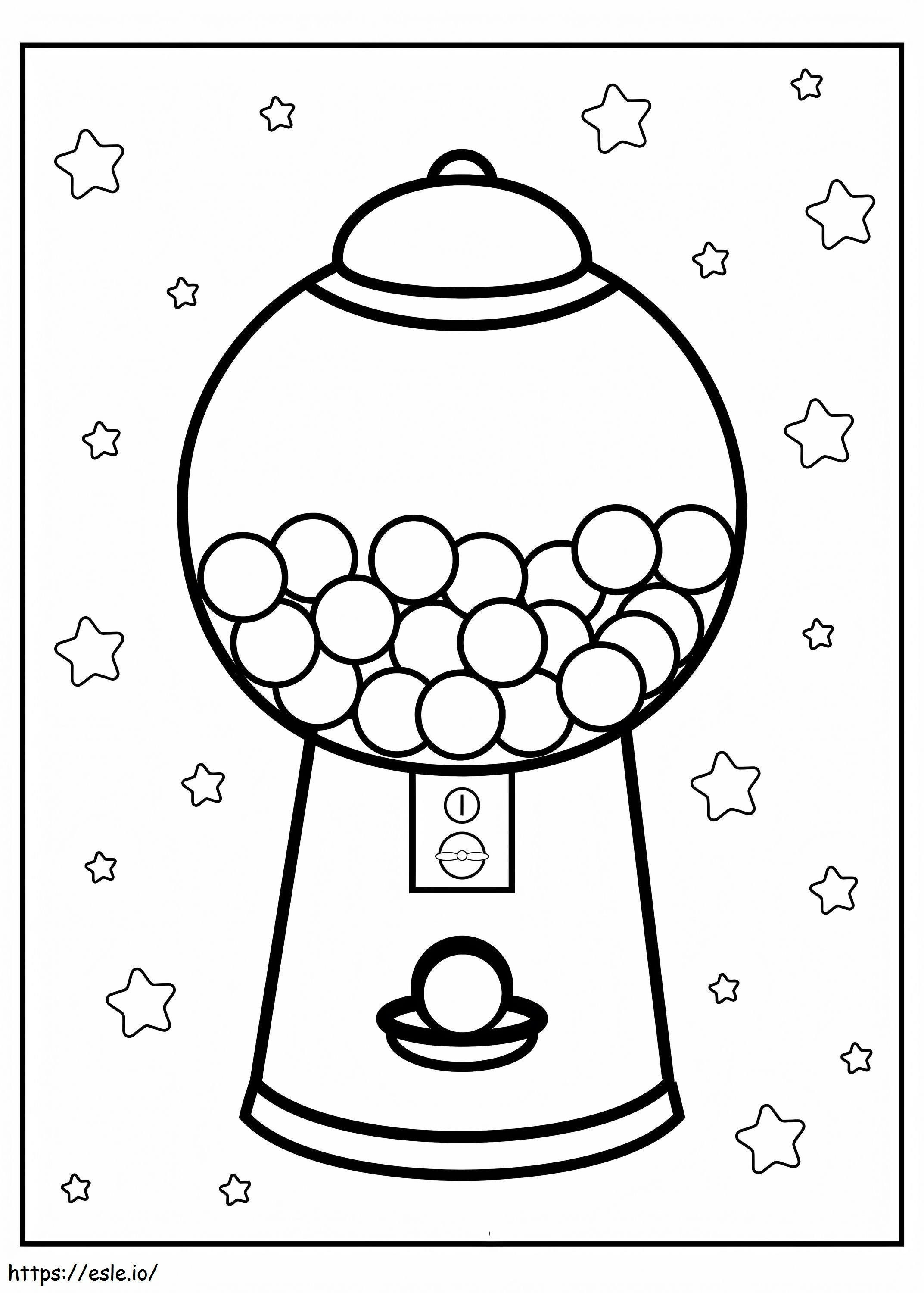 Candy And Star coloring page