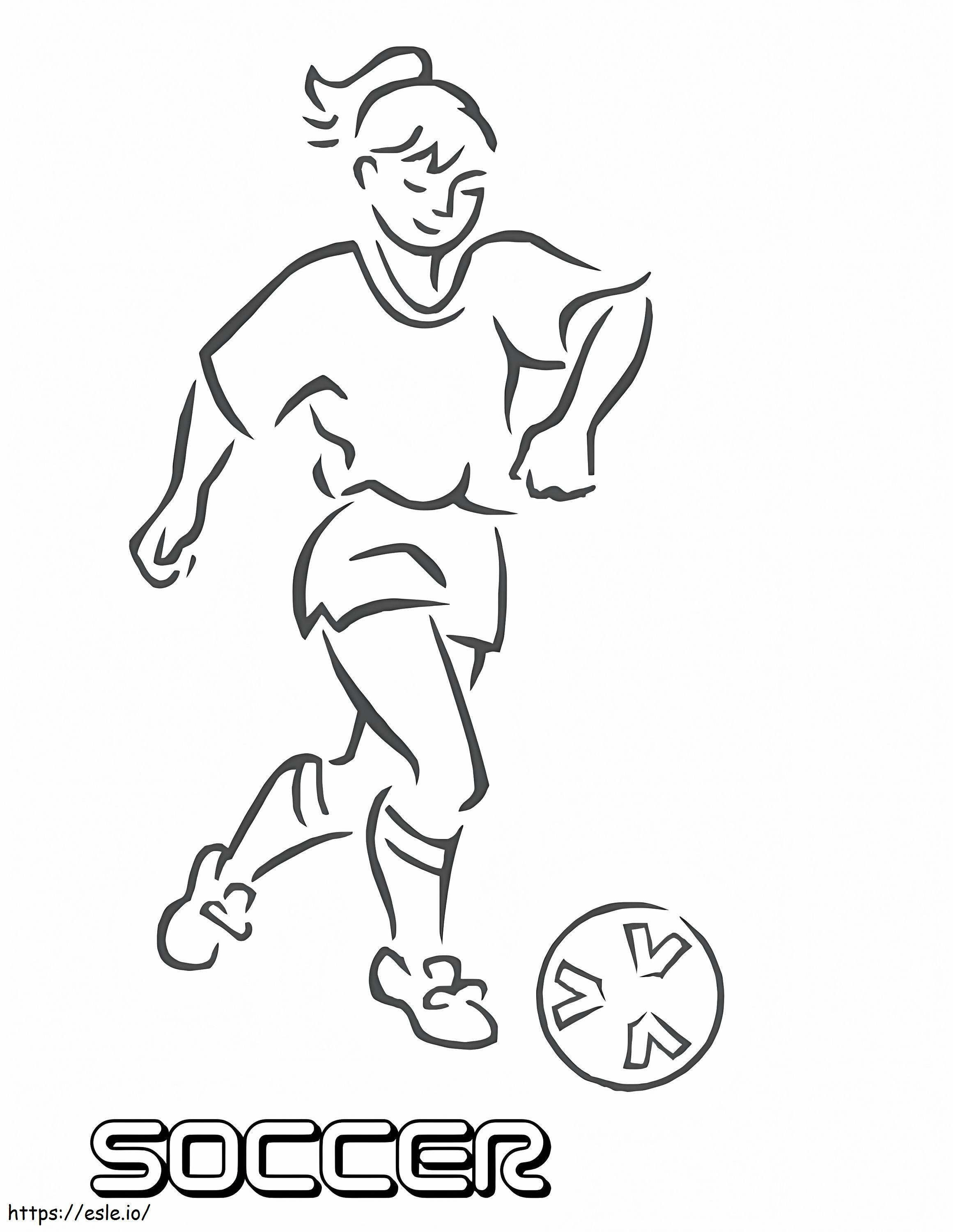 Coloriage Football gratuit à imprimer dessin