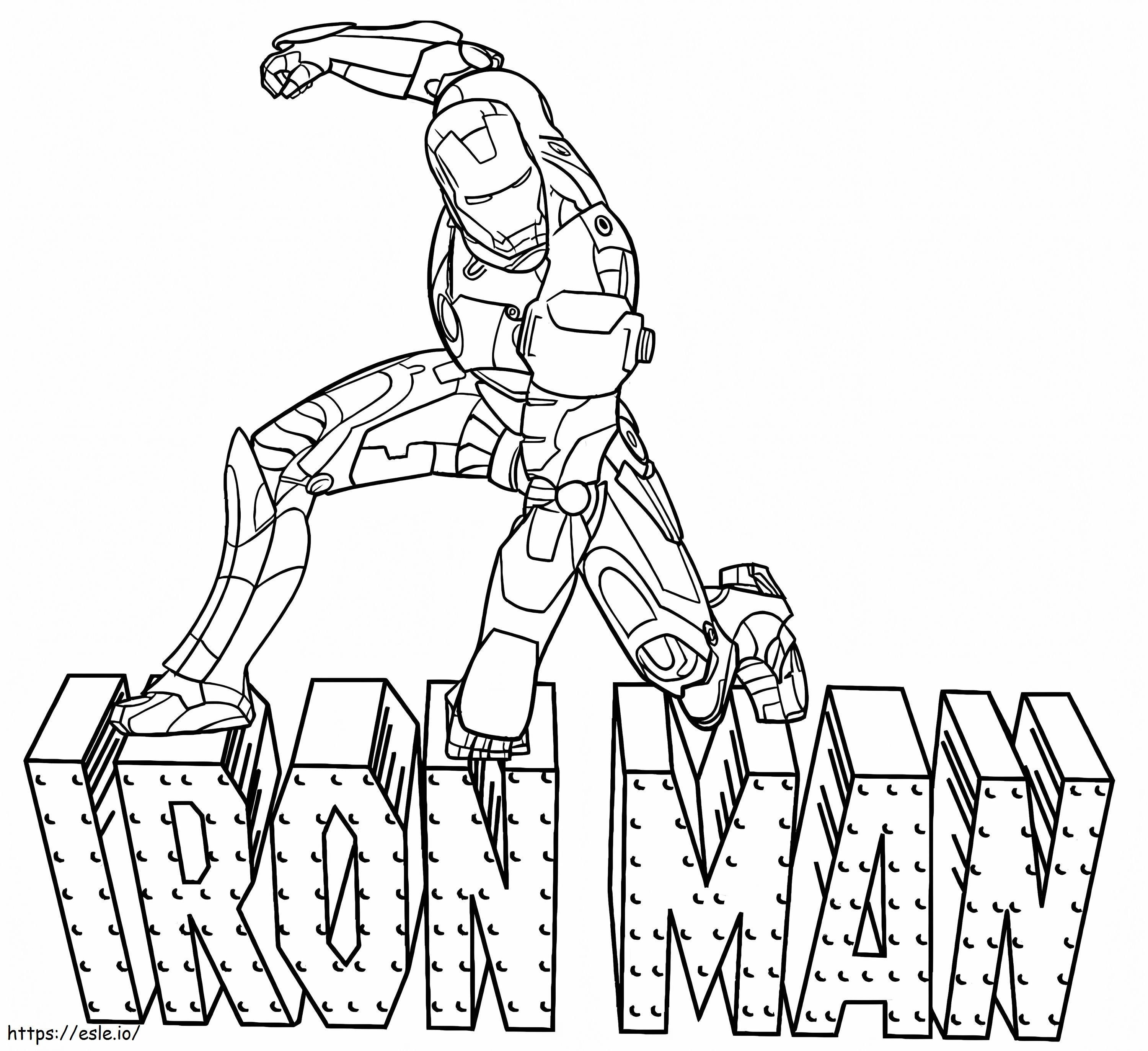 Iron Man 8 coloring page