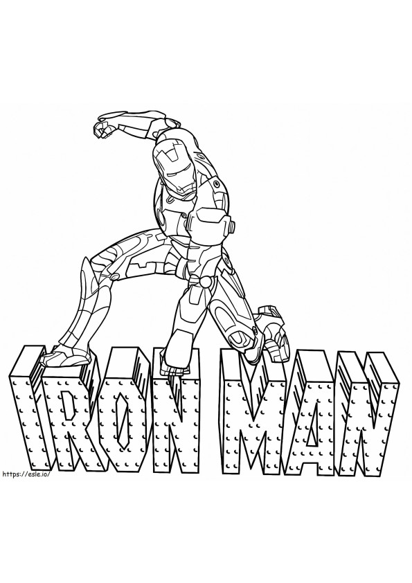 Iron Man 8 ausmalbilder