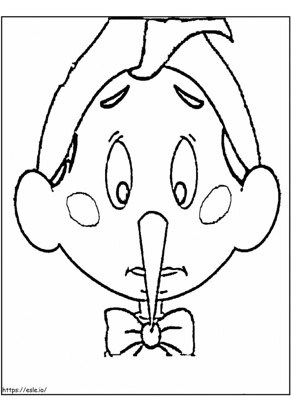 Scary Pinocchio coloring page