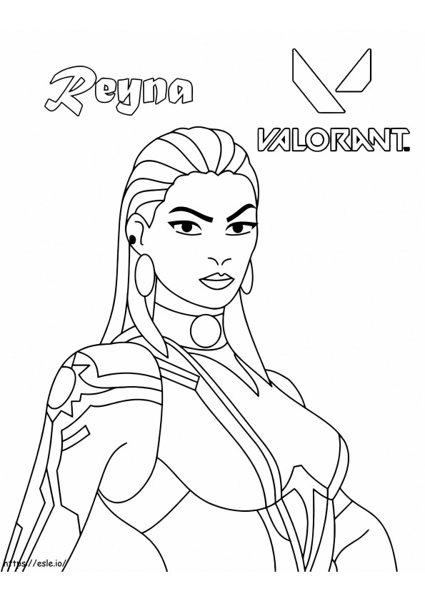 Reyna From Valorant coloring page