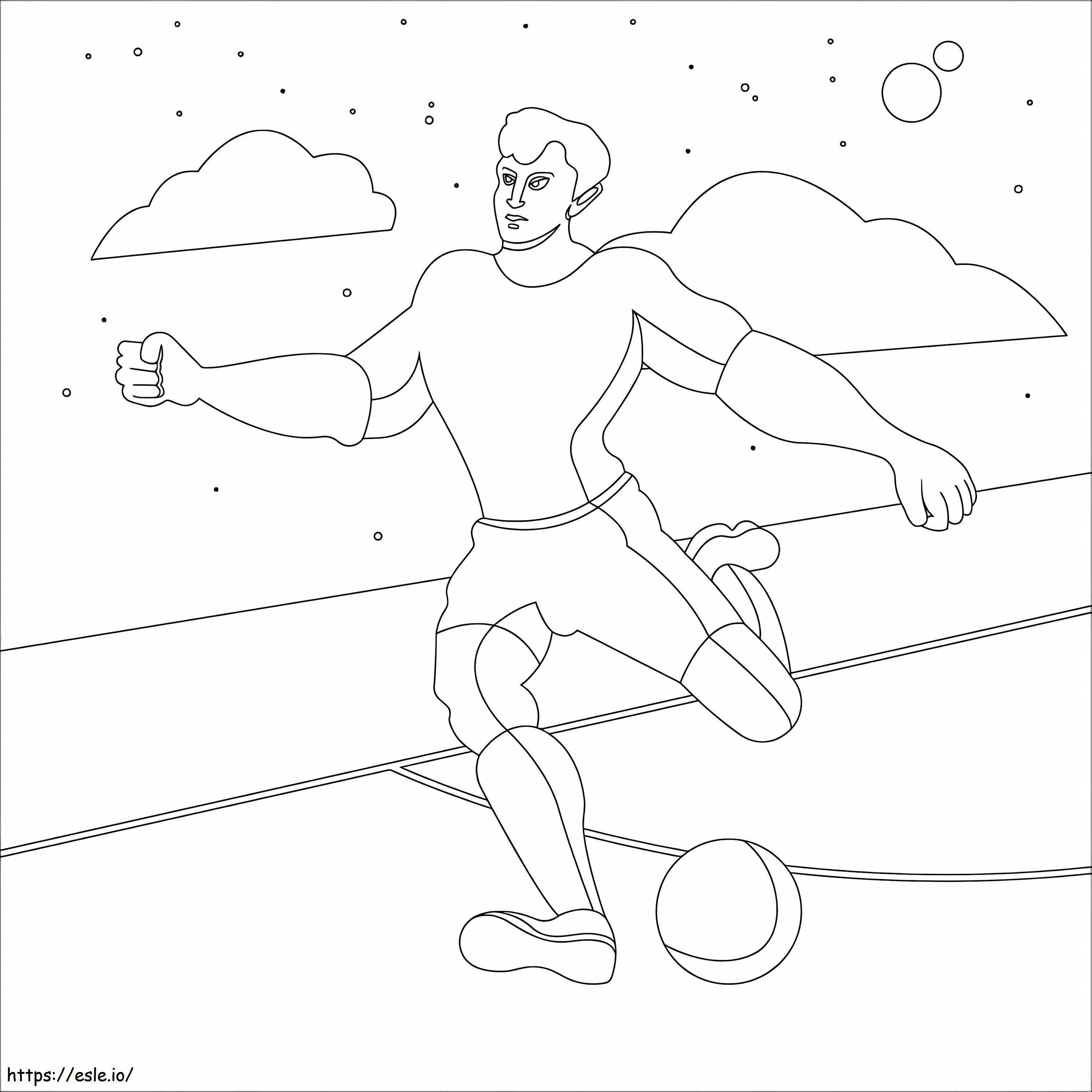 Cool Soccer Player coloring page