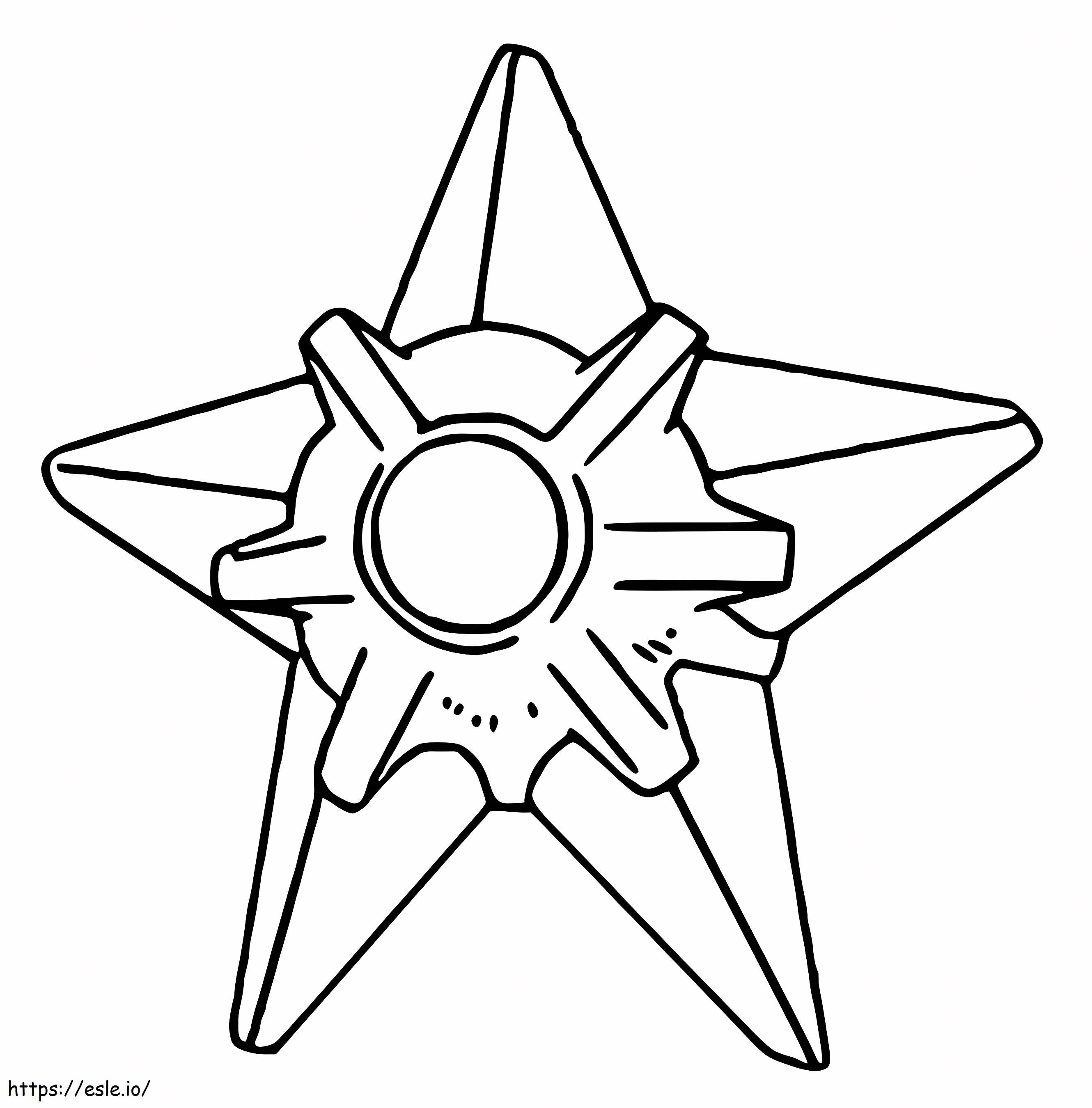 Pokemon Staryu kolorowanka