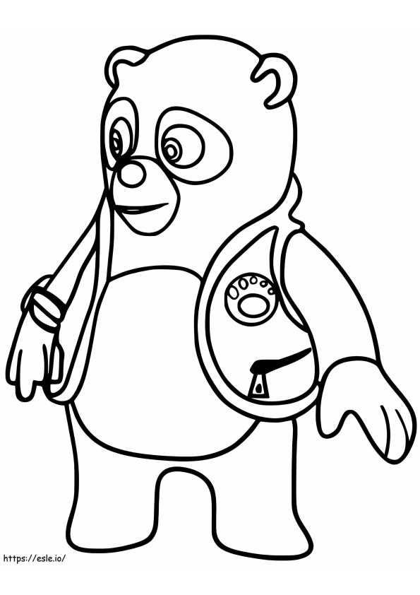 Printable Special Agent Oso coloring page