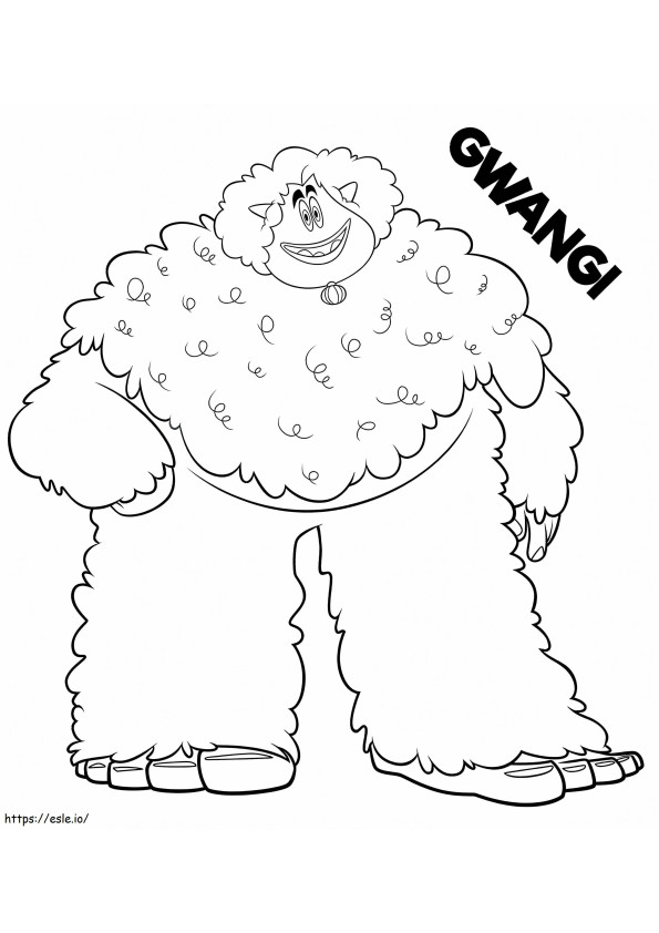 1598314694 So7B6U5 Bigfoot Fluffy Yeti coloring page