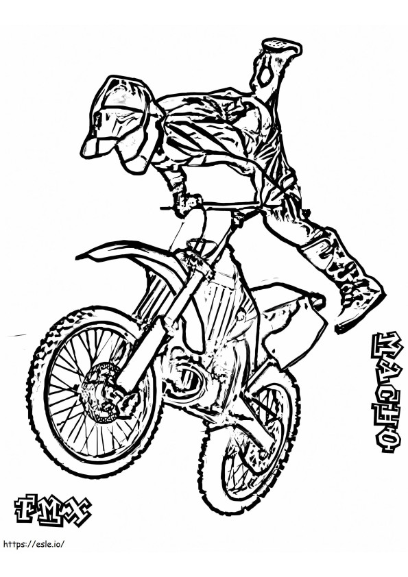 Dirt Bike coloring page