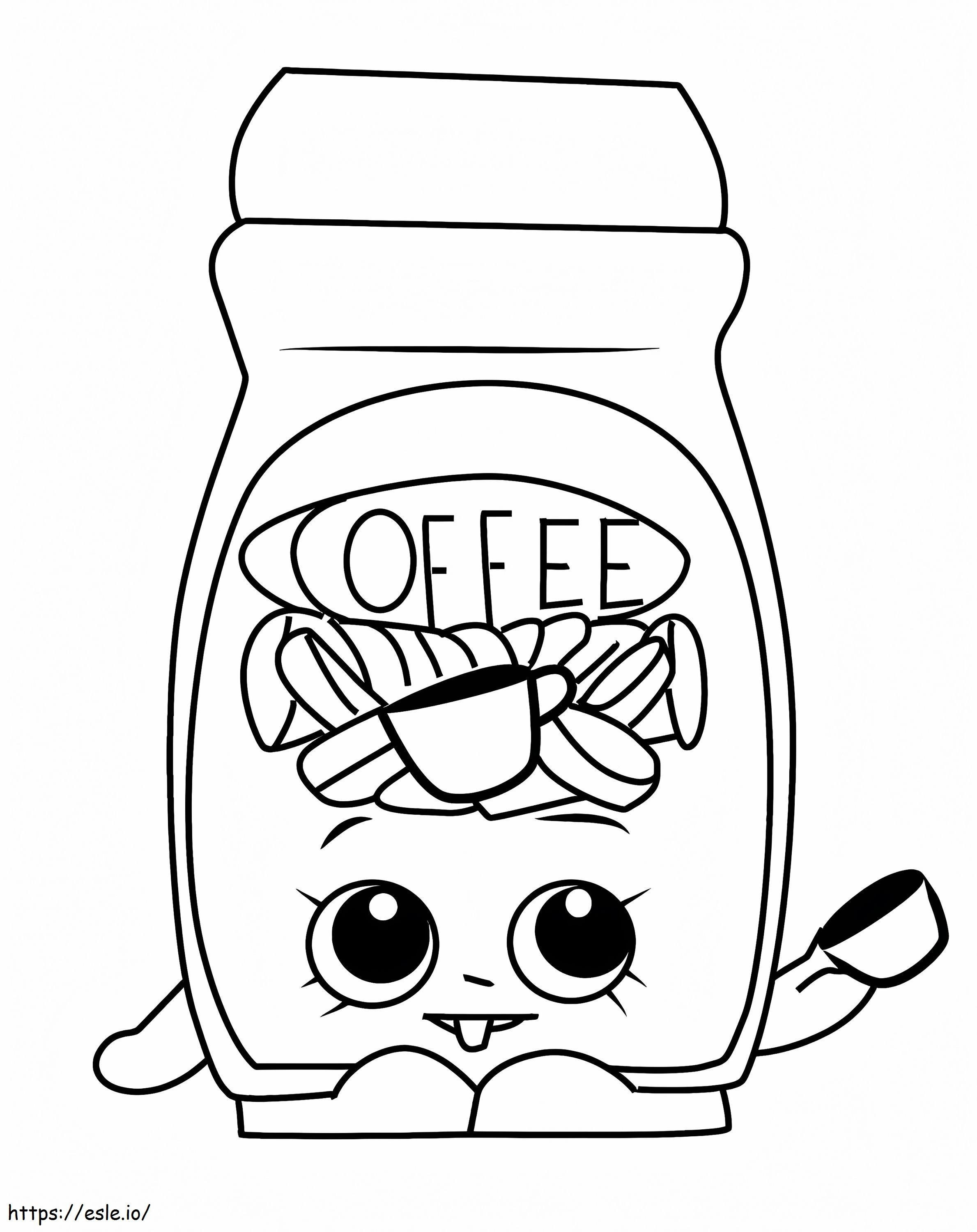 Toffy Coffee Shopkins kolorowanka