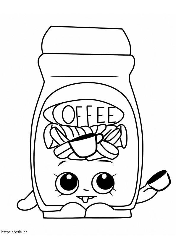 Toffy Coffee Shopkins värityskuva