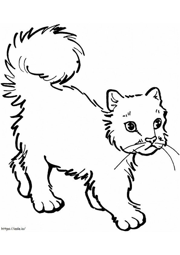 Cat Walks coloring page