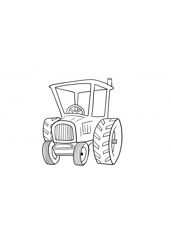 tracteur à imprimer et à télécharger gratuitement