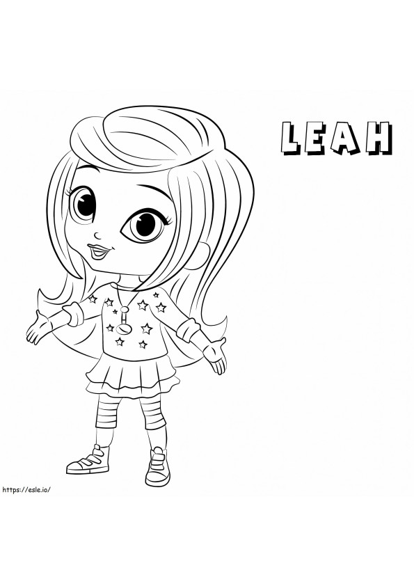 Happy Leah coloring page