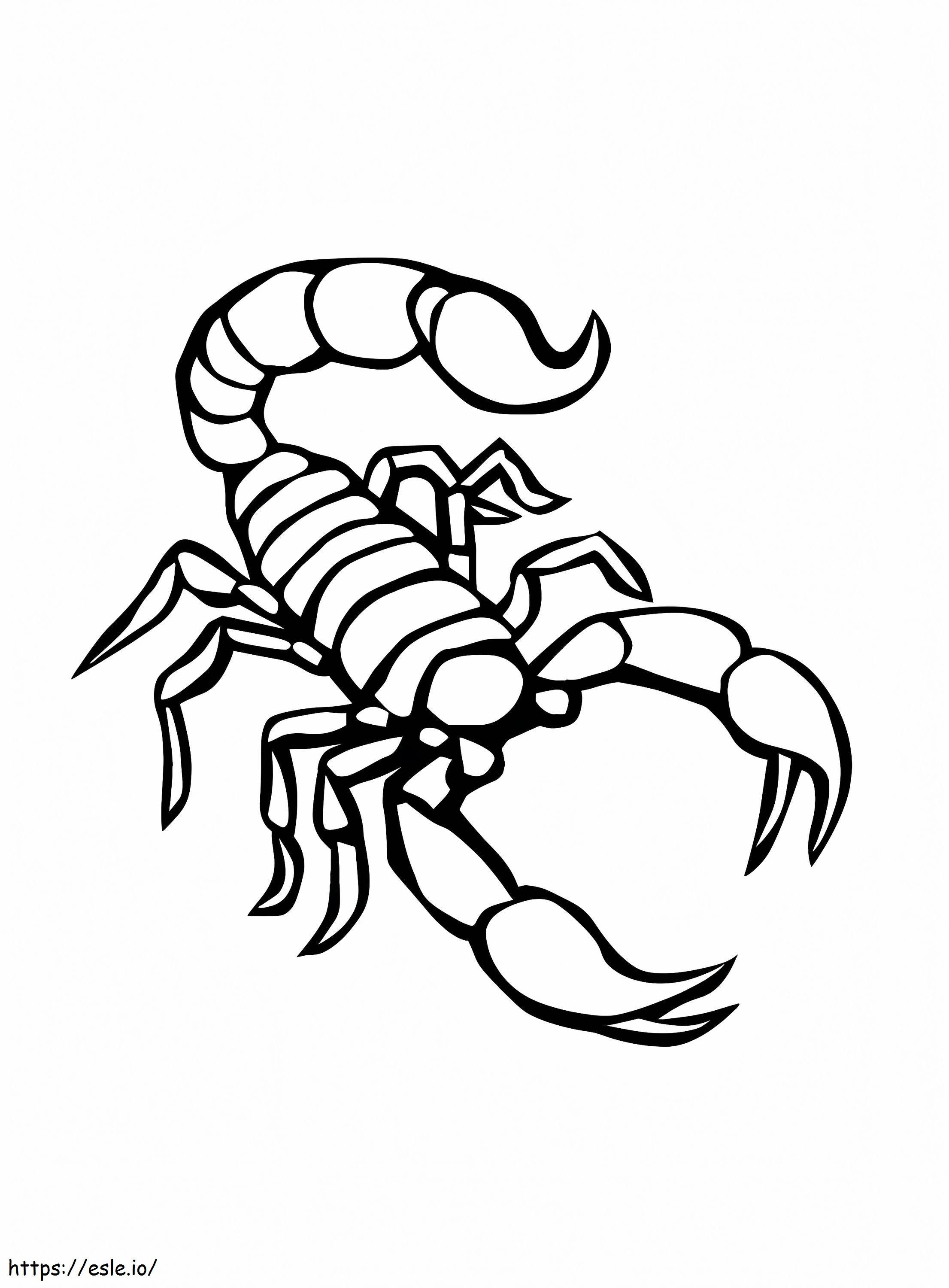 Coloriage Scorpions 2 à imprimer dessin