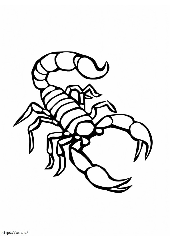 Scorpion 2 coloring page