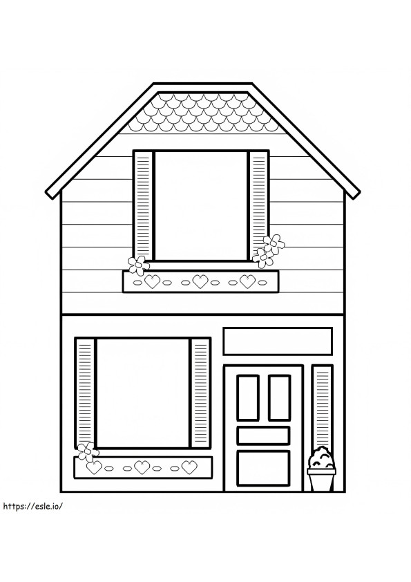 Nice House coloring page