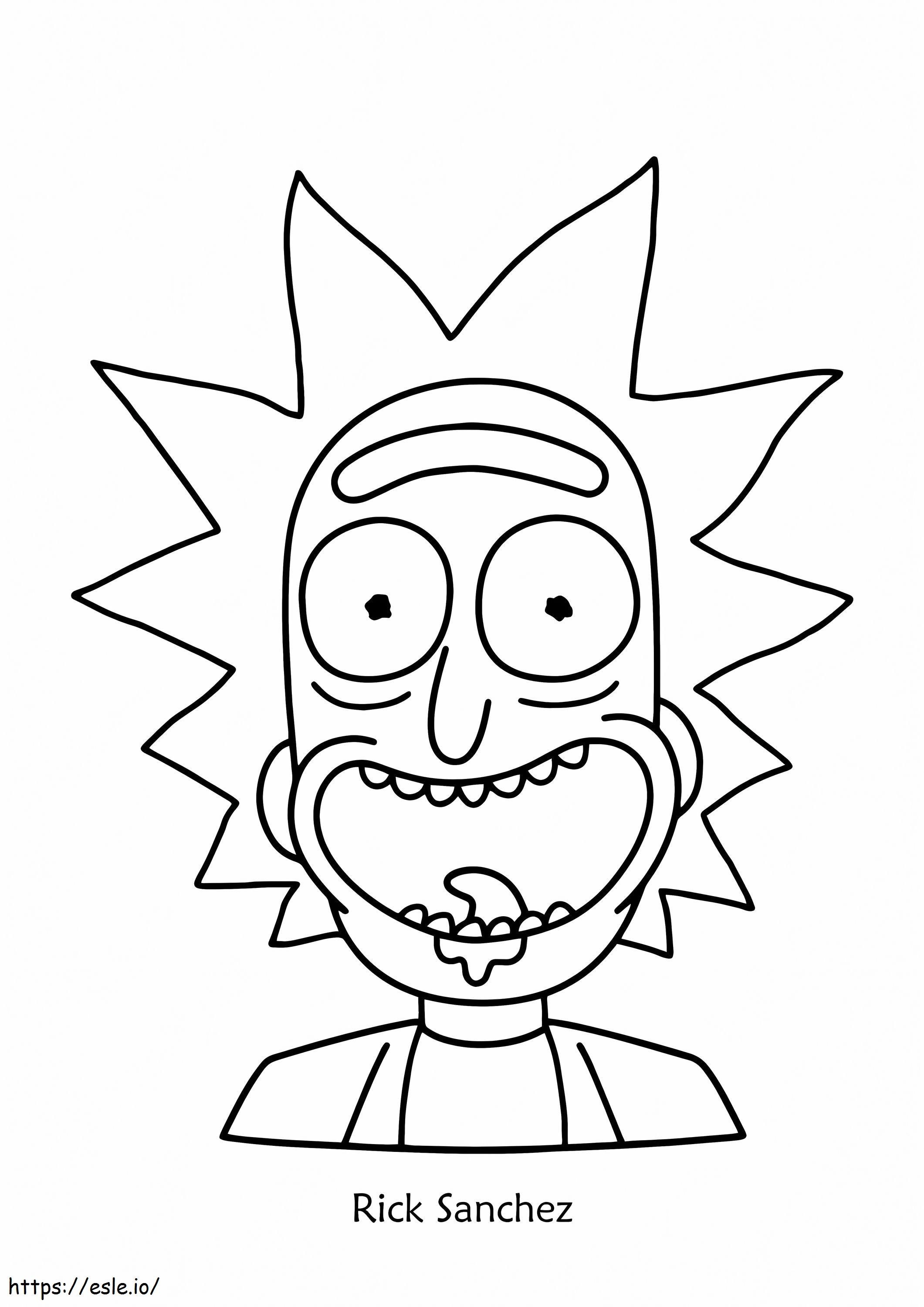 Rick Sanchez 3 Coloring Pages: Free Printable Cartoon Character