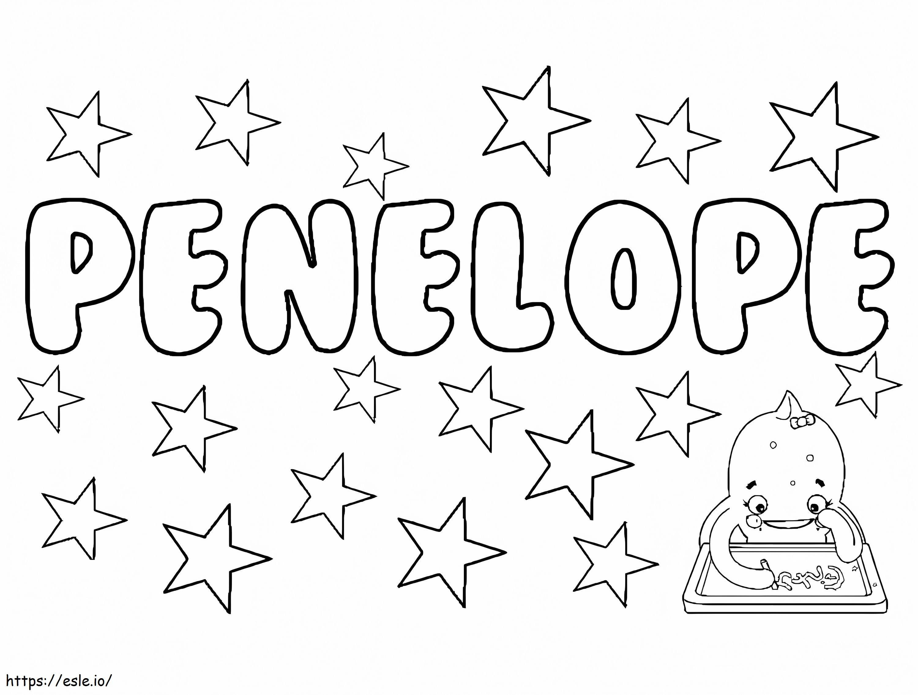 Free Printable Penelope coloring page