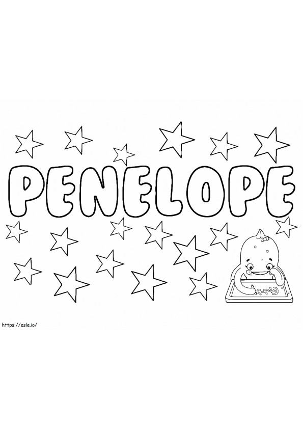 Free Printable Penelope coloring page