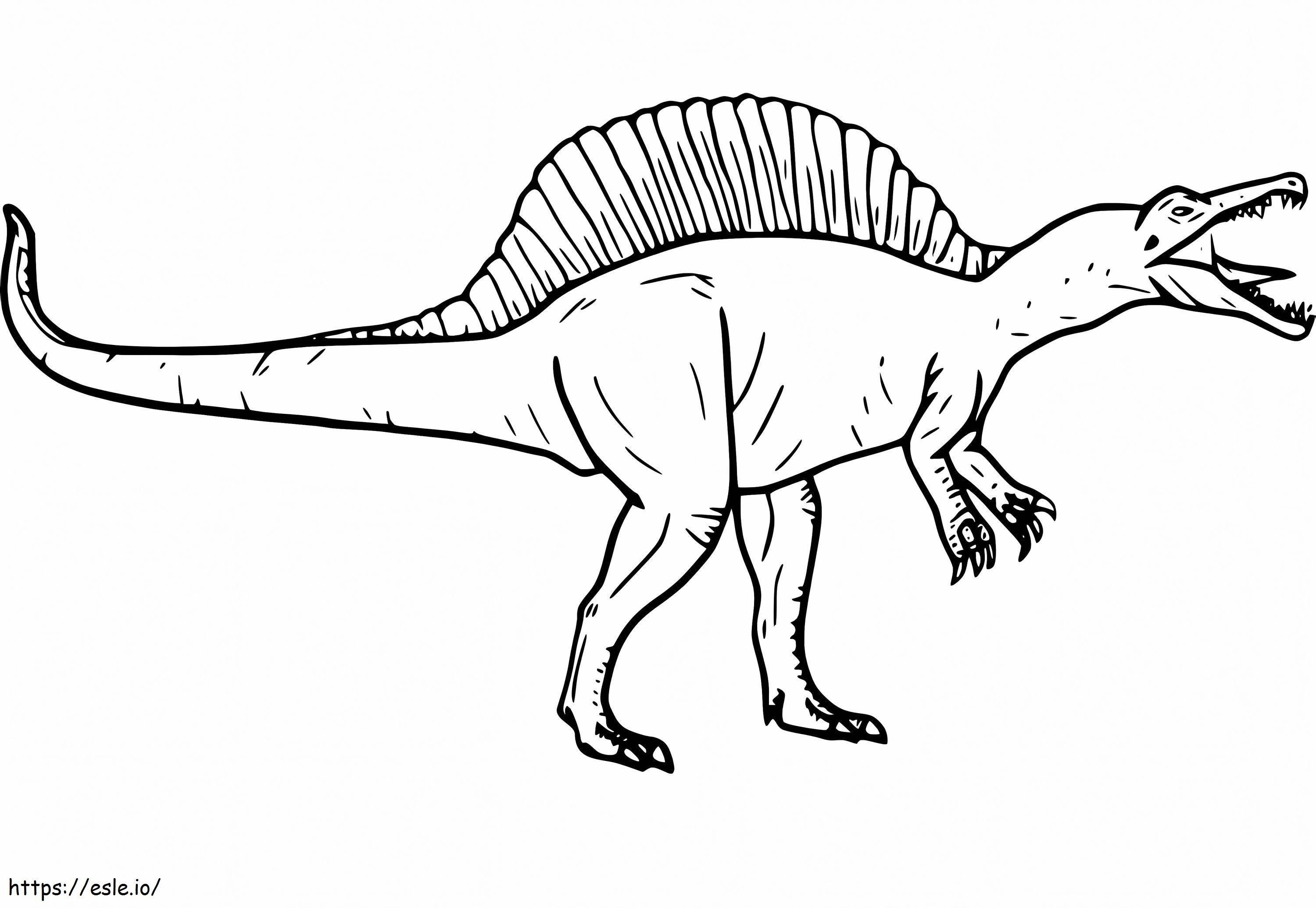 Boze Spinosaurus kleurplaat kleurplaat