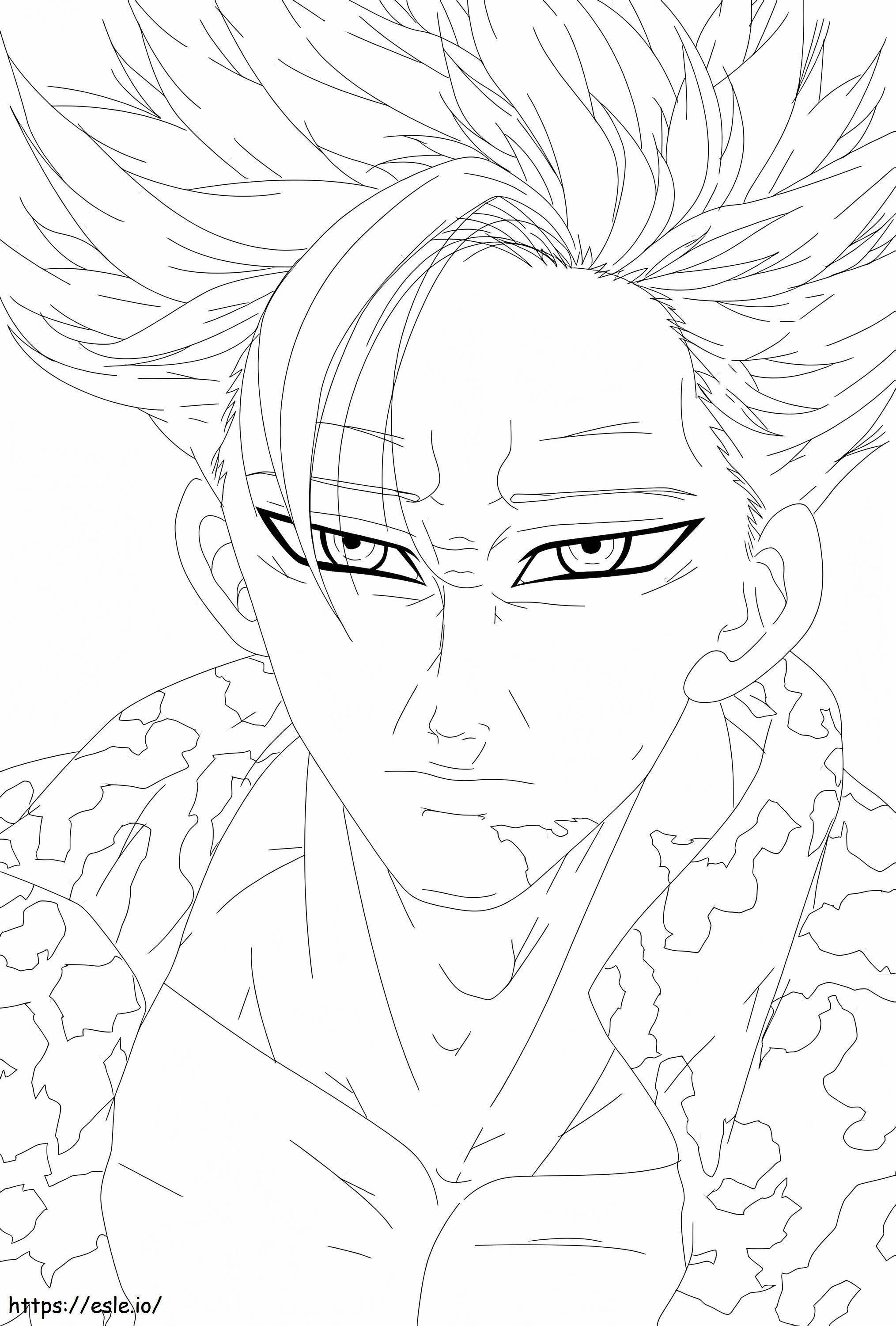 Anrgy Ban coloring page