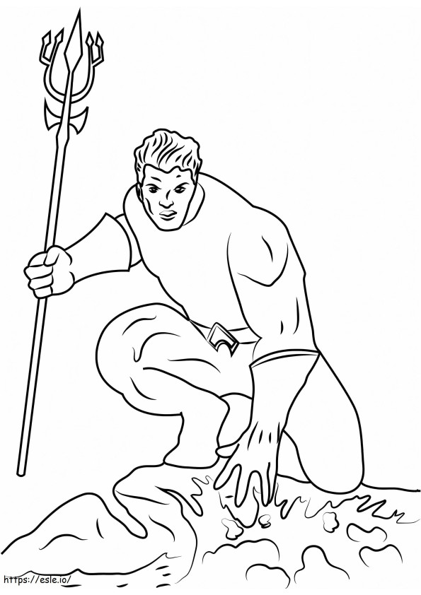 Aquaman-Zeichnung ausmalbilder