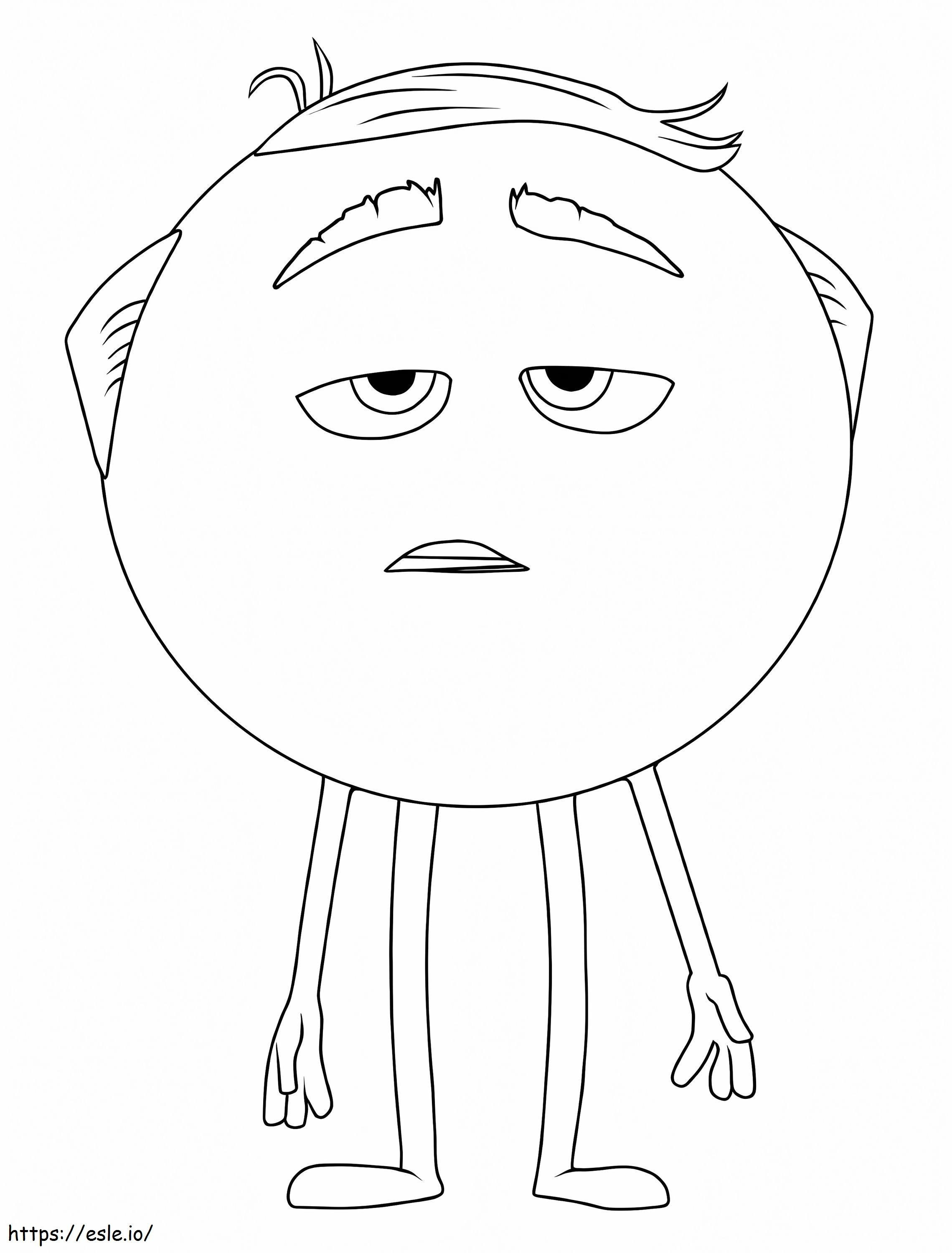 Mel Meh From The Emoji Movie coloring page