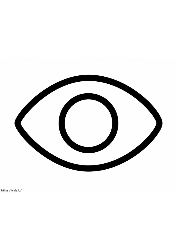 Easy Eye coloring page