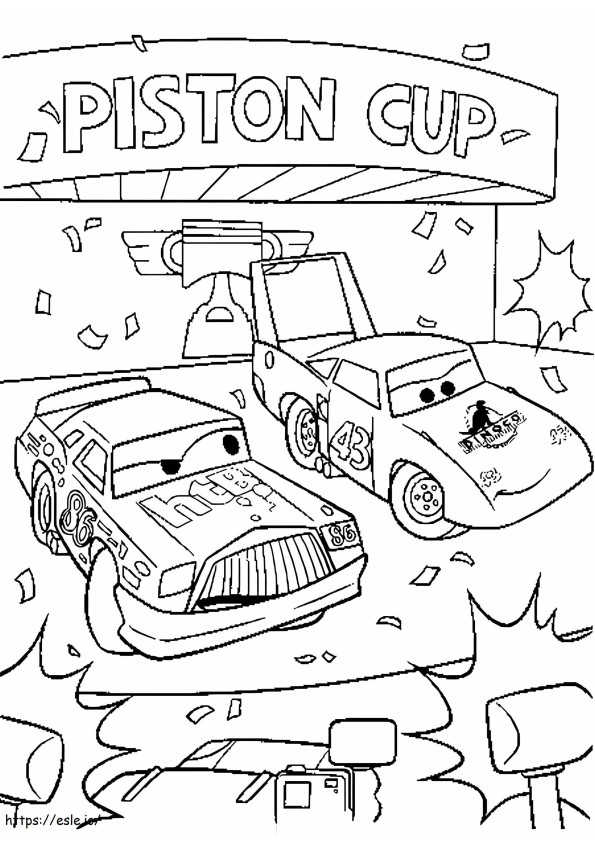 Disney Cars 2 coloring page