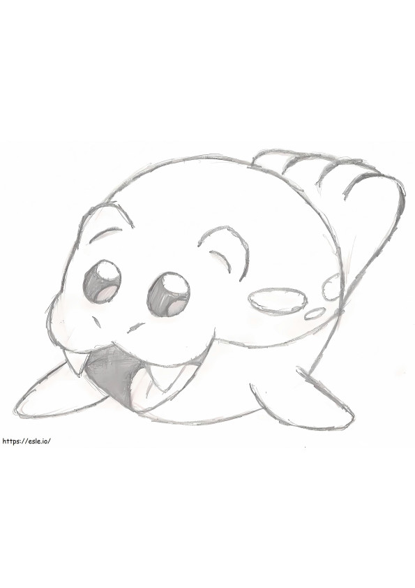 Spheal Pokemon 4 coloring page
