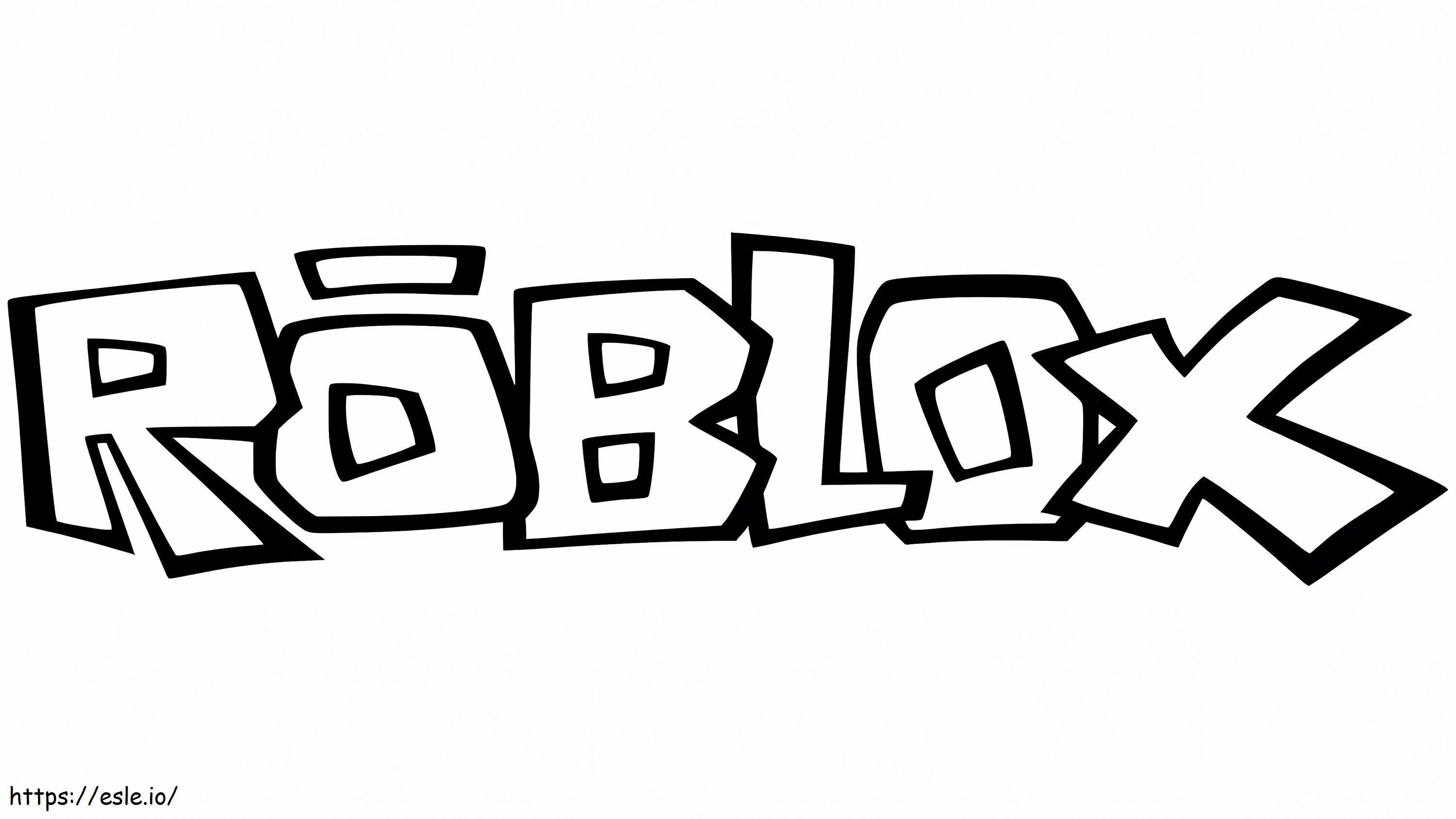 Logotipo De Roblox para colorear