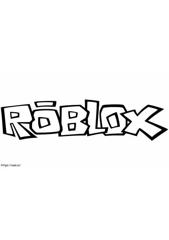 Roblox Logo coloring page