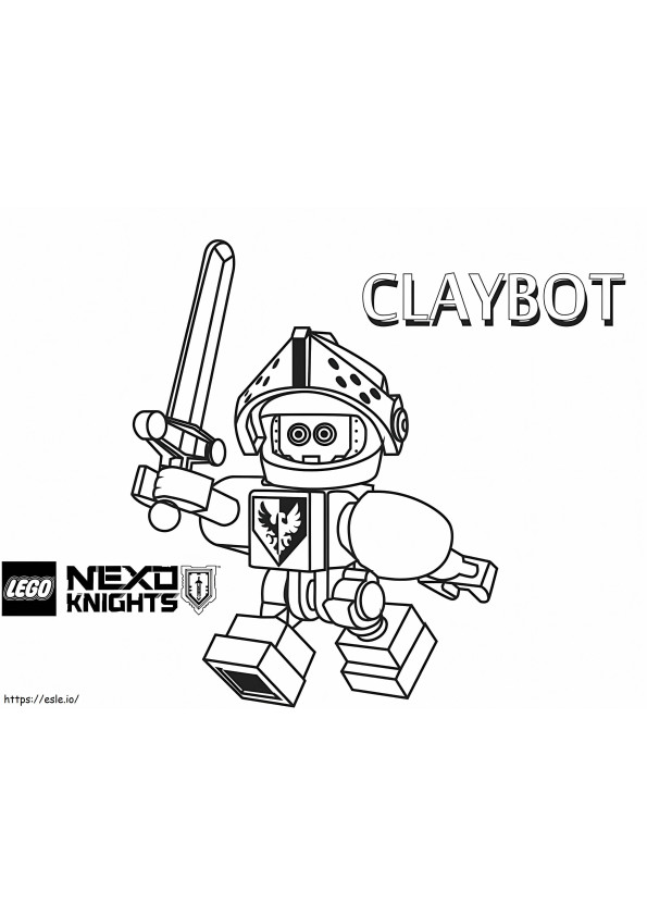 Claybo de la Nexo Knights de colorat