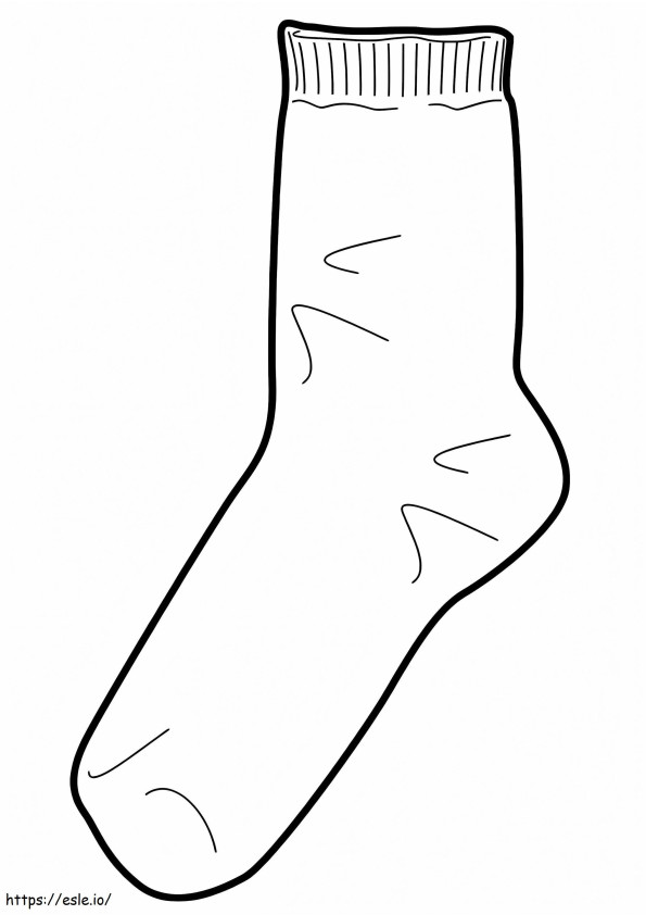 Awesome Sock coloring page