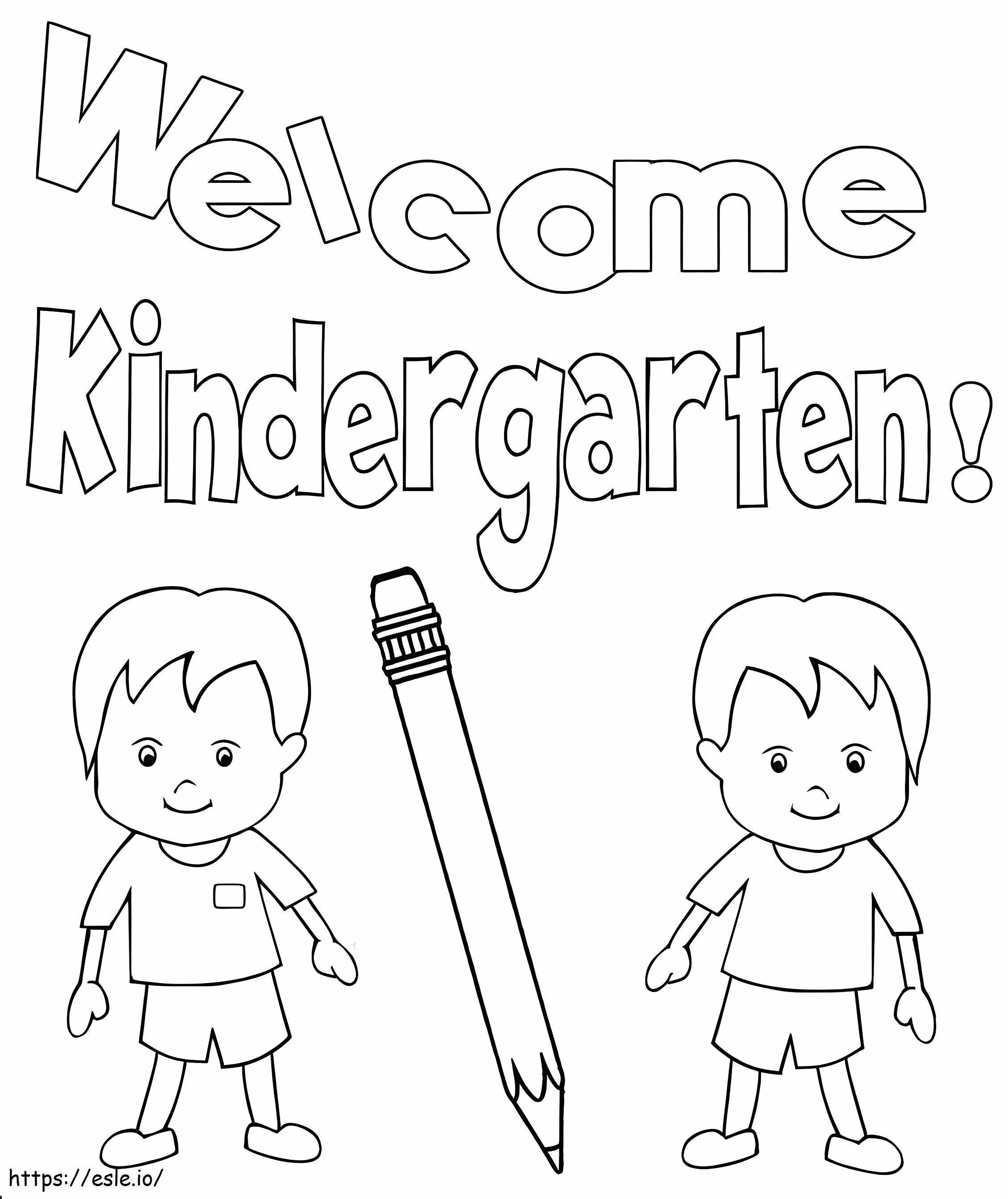 Kindergarten 2 coloring page
