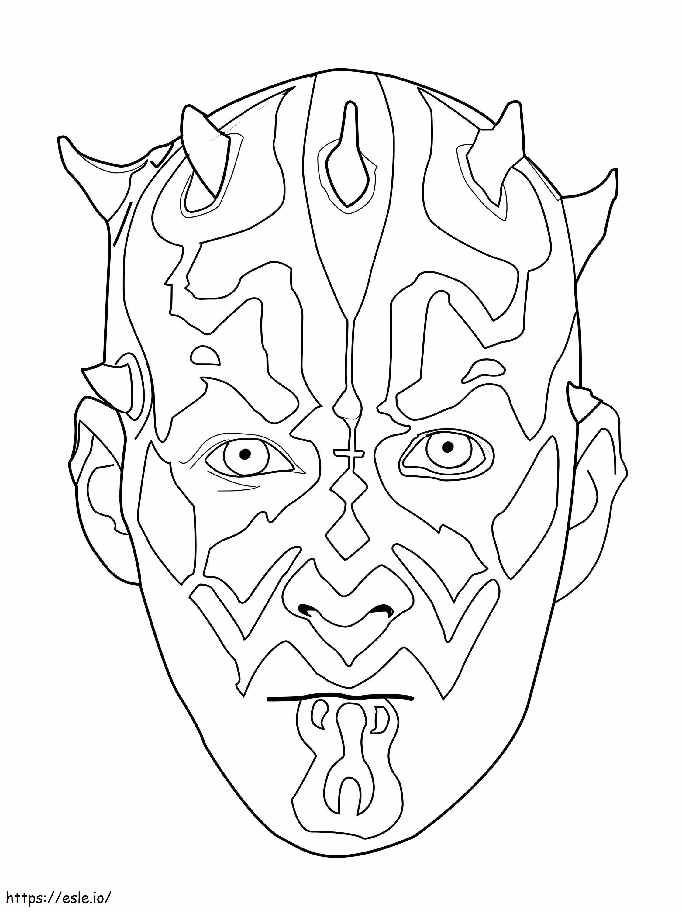 Coloriage 1587977773 131 1317830 Modèles de visage de Dark Maul Star Wars à imprimer dessin