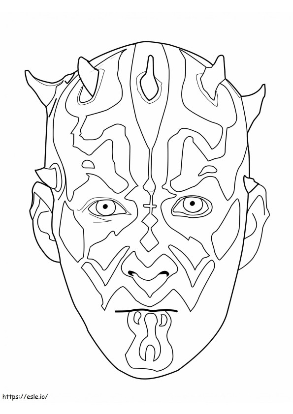Coloriage 1587977773 131 1317830 Modèles de visage de Dark Maul Star Wars à imprimer dessin