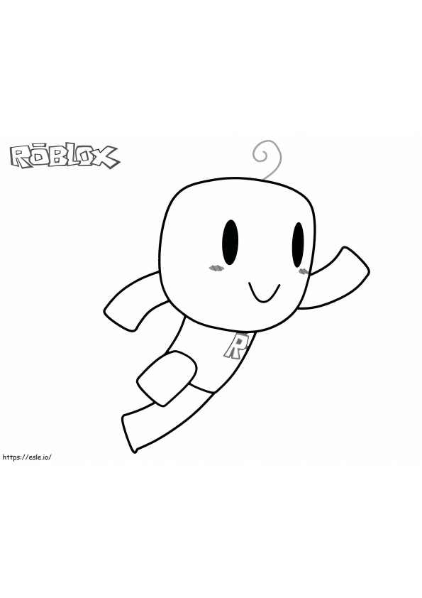 Little Noob Roblox coloring page