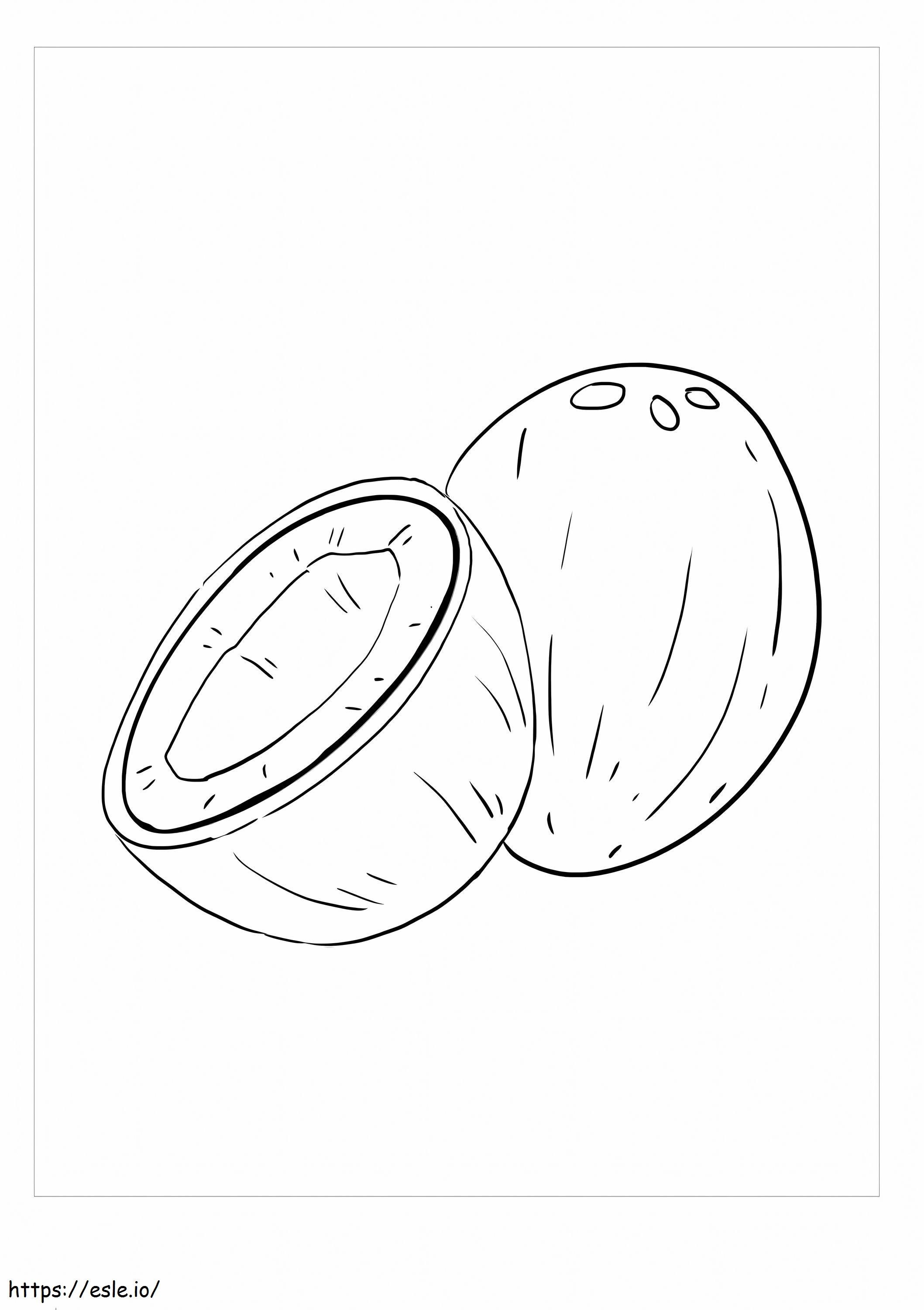 Normal Coconut coloring page