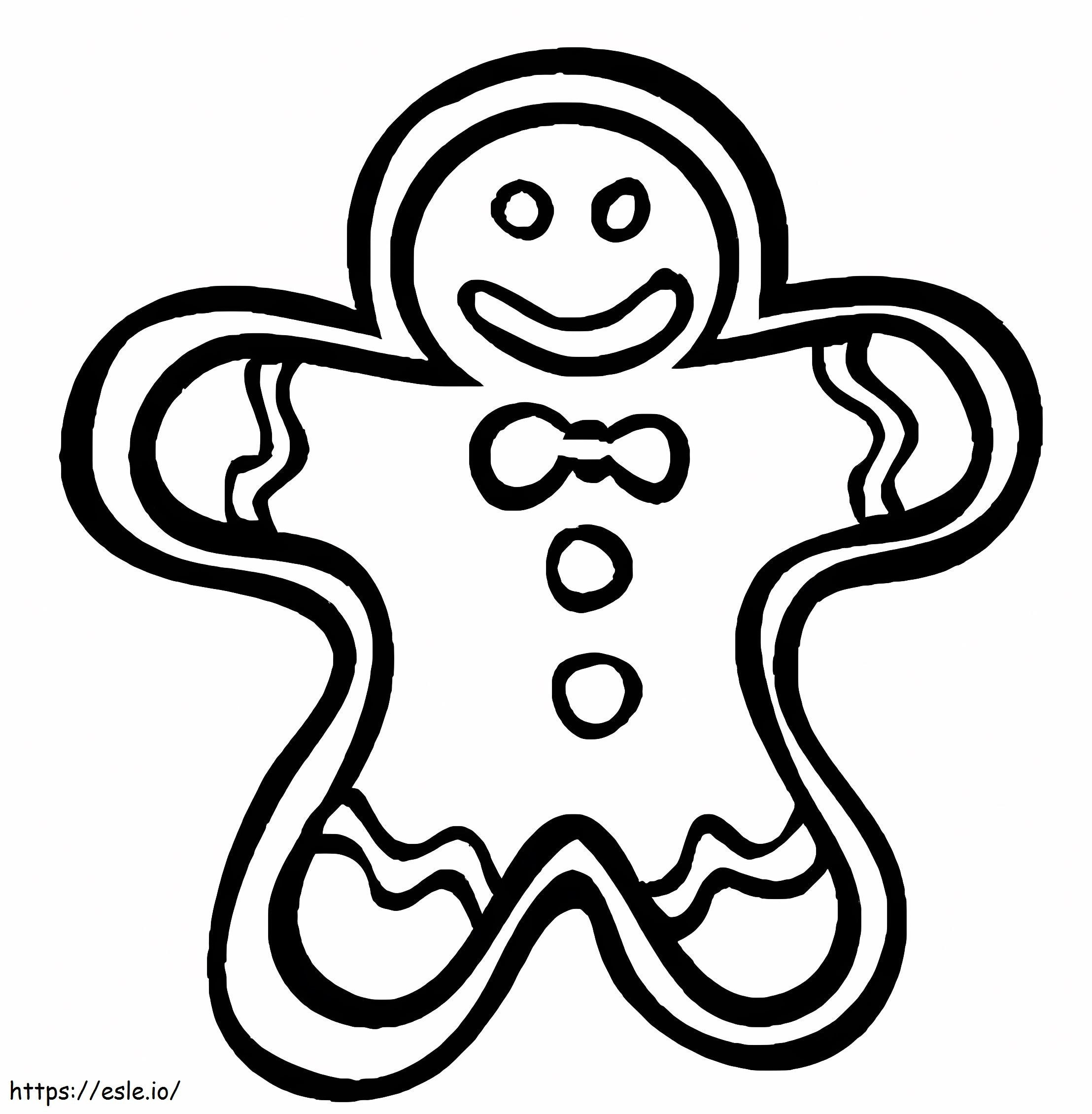 Gingerbread Man verkossa värityskuva