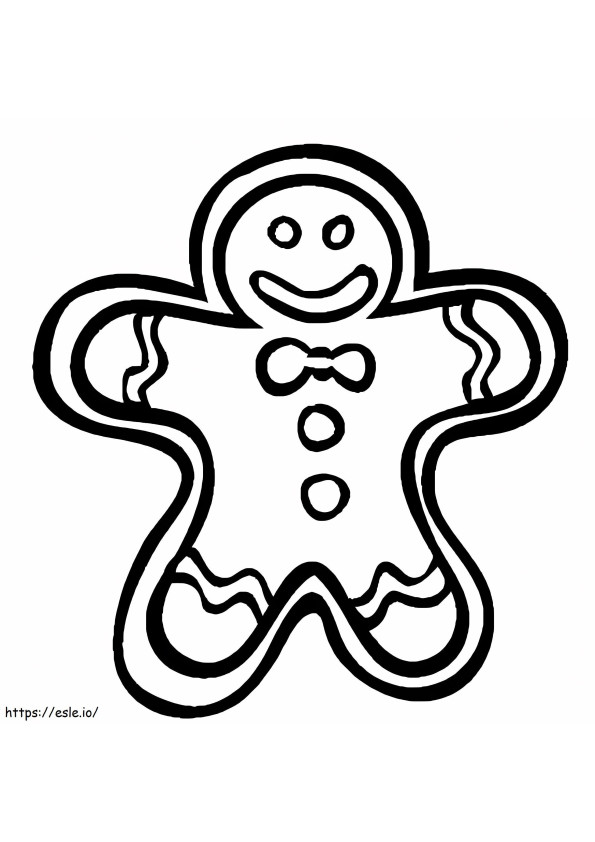 Gingerbread Man verkossa värityskuva