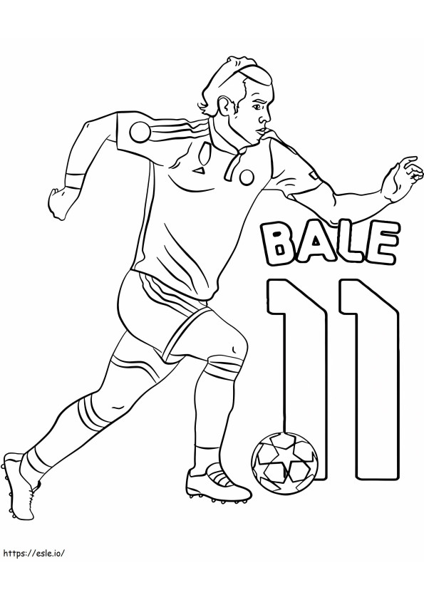 Gareth Bale 2 coloring page