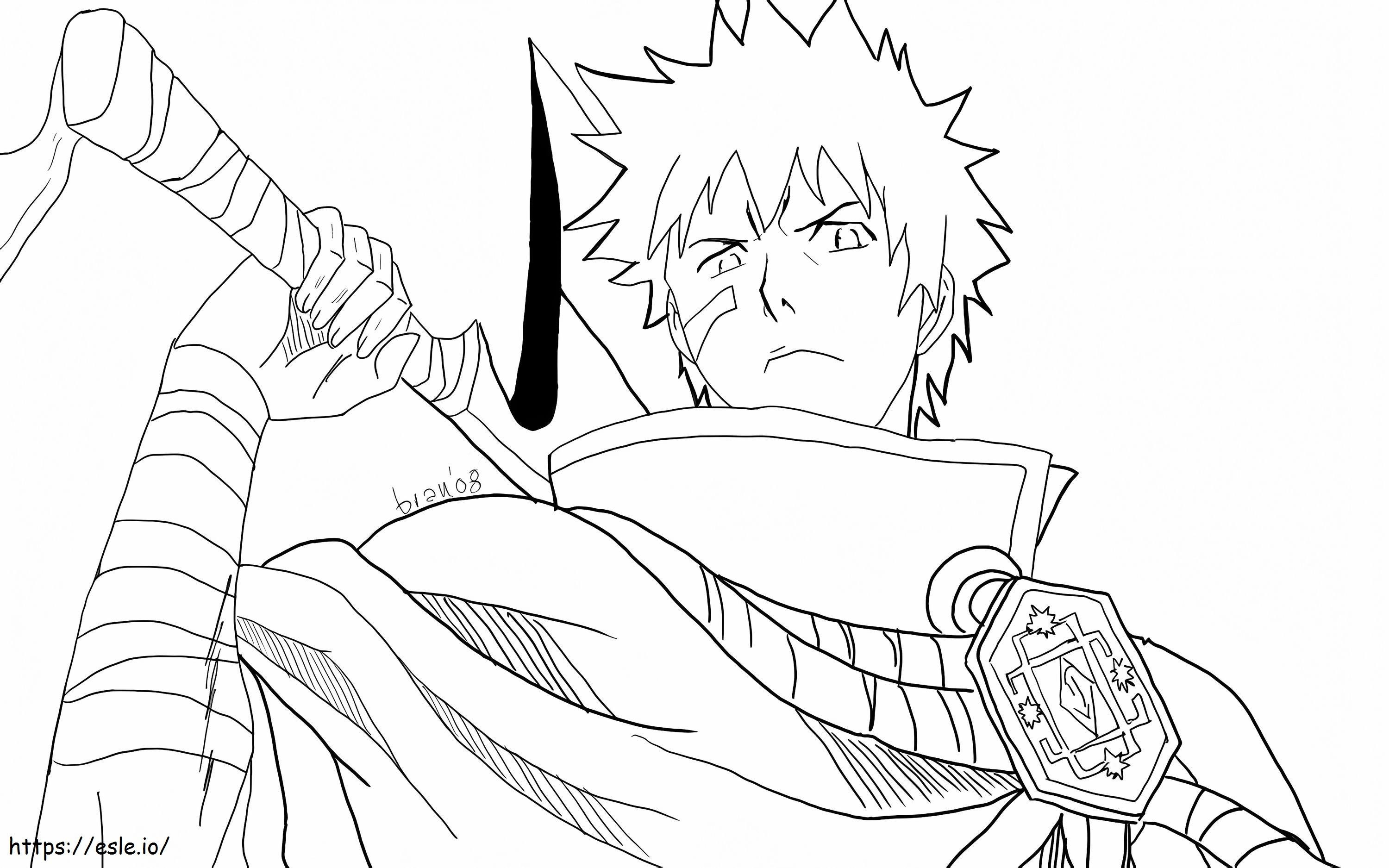 Ichigo From Bleach coloring page