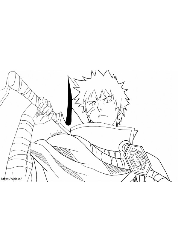 Ichigo From Bleach coloring page