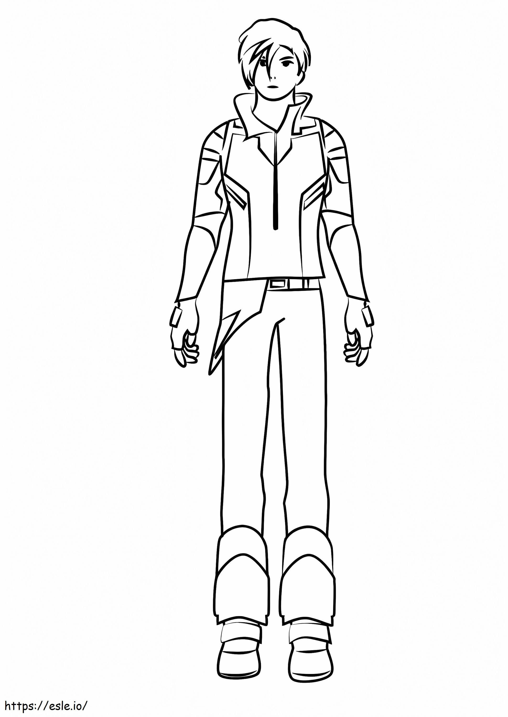 Mercury Black From RWBY coloring page