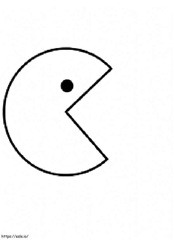 Basic Pacman coloring page