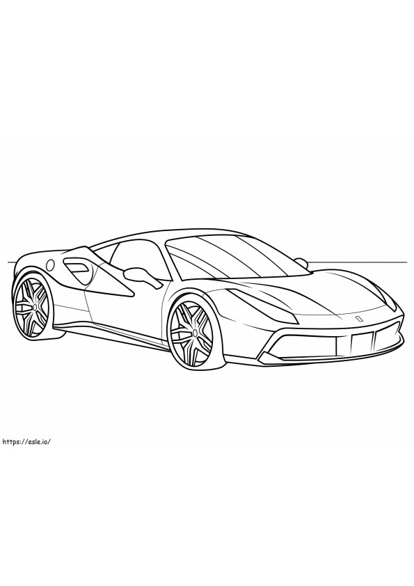 Ferrari 6 coloring page