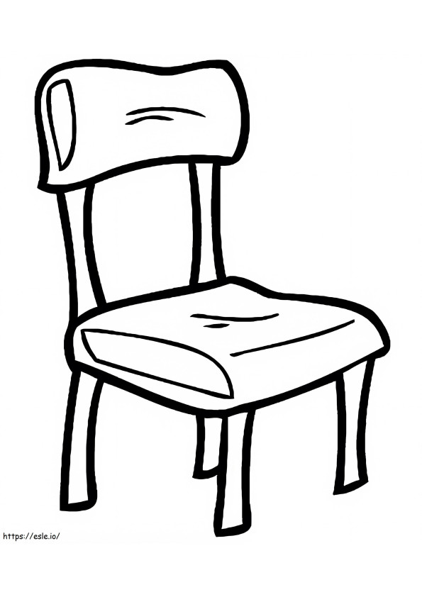 Bezpłatne krzesło do wydrukowania kolorowanka
